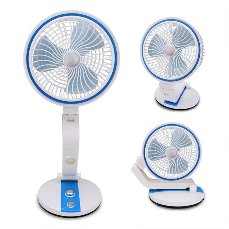 able Fan, Small Portable Desktop Fan with Light